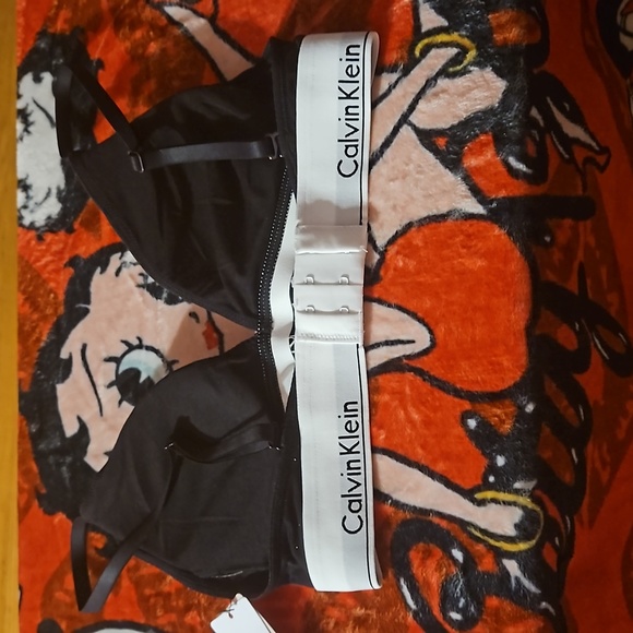 Calvin Klein Triangle Modern Triangle Bralette Bra, Size s - Picture 4 of 4